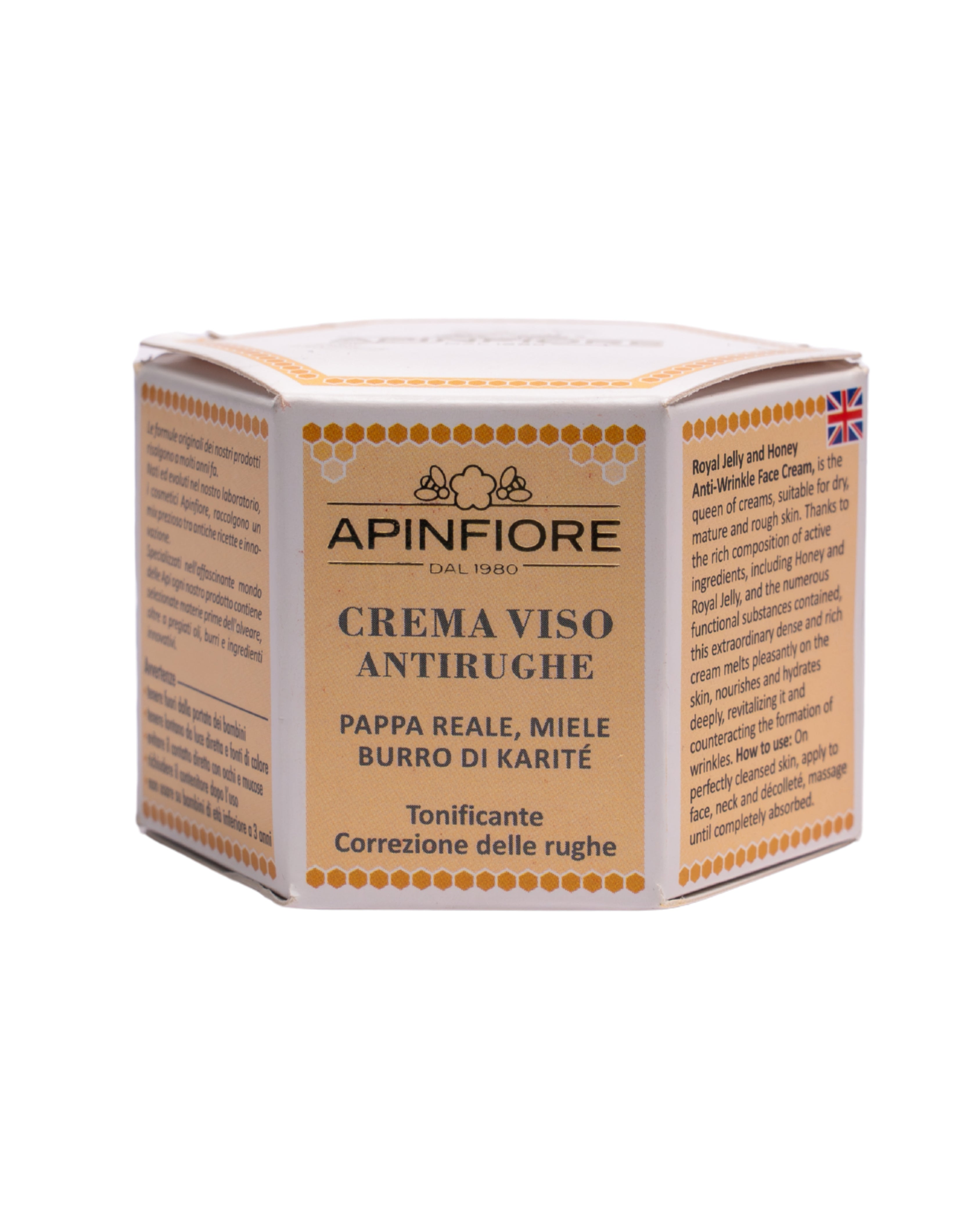 Crema Viso Antirughe Super Nutriente Extra Ricca – Apinfiore